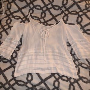 American eagle off the shoulder tank top